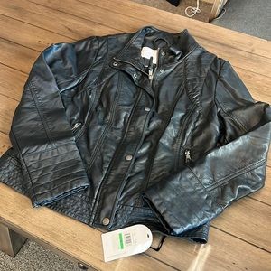 NWT Faux Leather Jacket